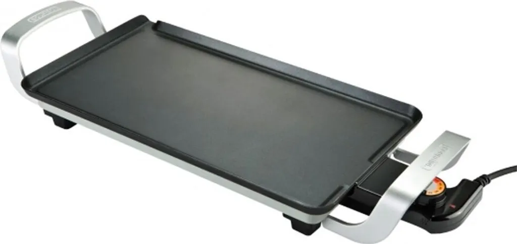 Plancha et gril électrique de table 1800W avec couvercle transparent M