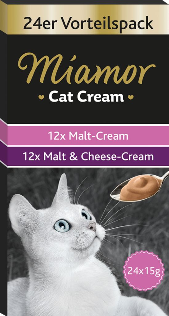MIAMOR Cat Cream Malt - Katze behandeln - 24x15g