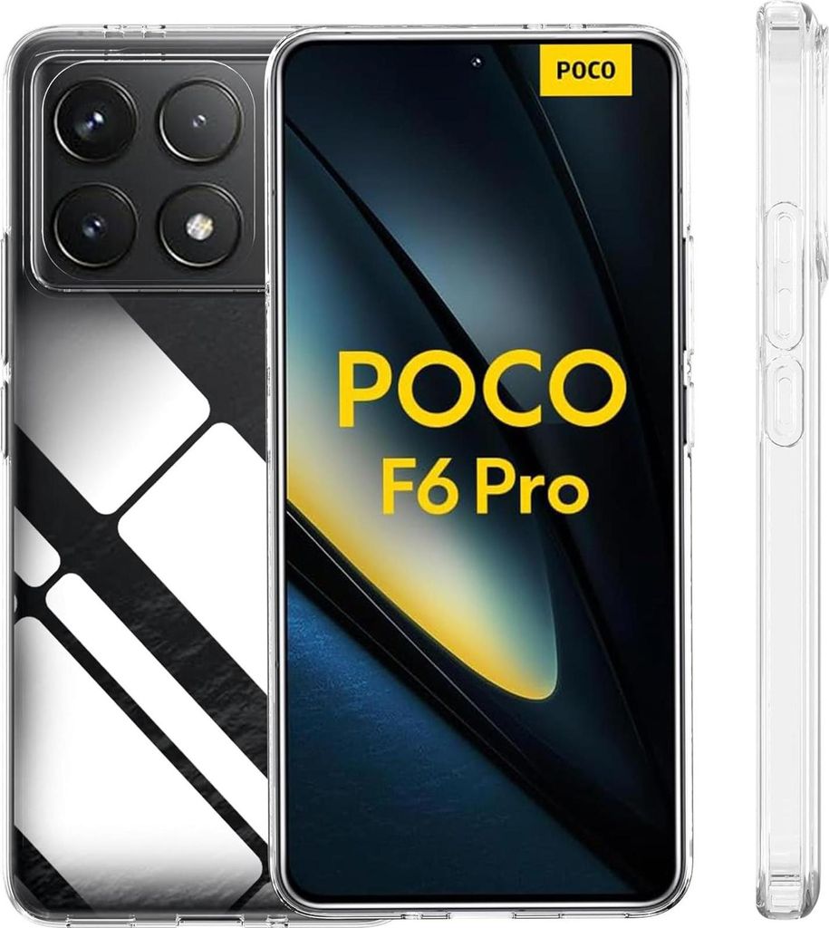 Schutzhülle für Xiaomi Poco F6 Pro Hülle Transparent Slim Cover Clear Case
