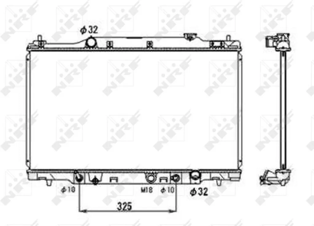 Radiateur moteur NRF 53679 pour Stream RN - OE 19010PNA901 Qualité