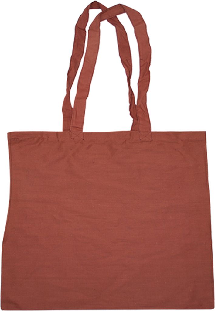 Baumwolltaschen Tragetasche Henkel lang kurz Baumwollbeutel Tasche Stoffbeutel , Farbe: Madagaskarbraun, Henkel:ca. 34 cm