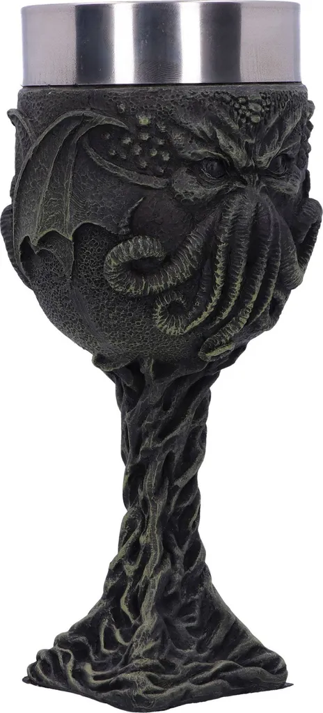 Kelch Cthulhu 17 cm sculpté à la main - Détails haute précision - 4