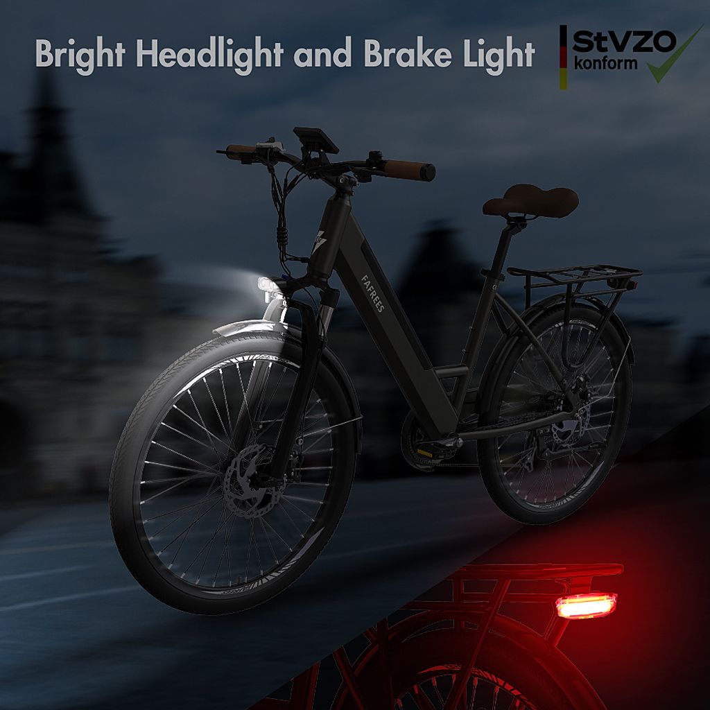 FAFREES 26 Zoll E-Bike 25 km/h 250W Motor 36V 10Ah Produktbild 13