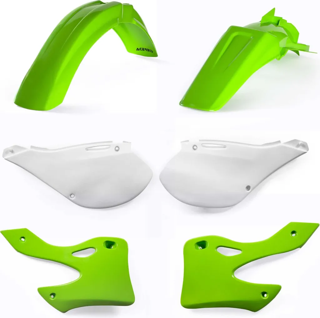 Remplacer Plastiques Cassés Kawasaki KX 2T Kit ACERBIS 99 Replica Vert