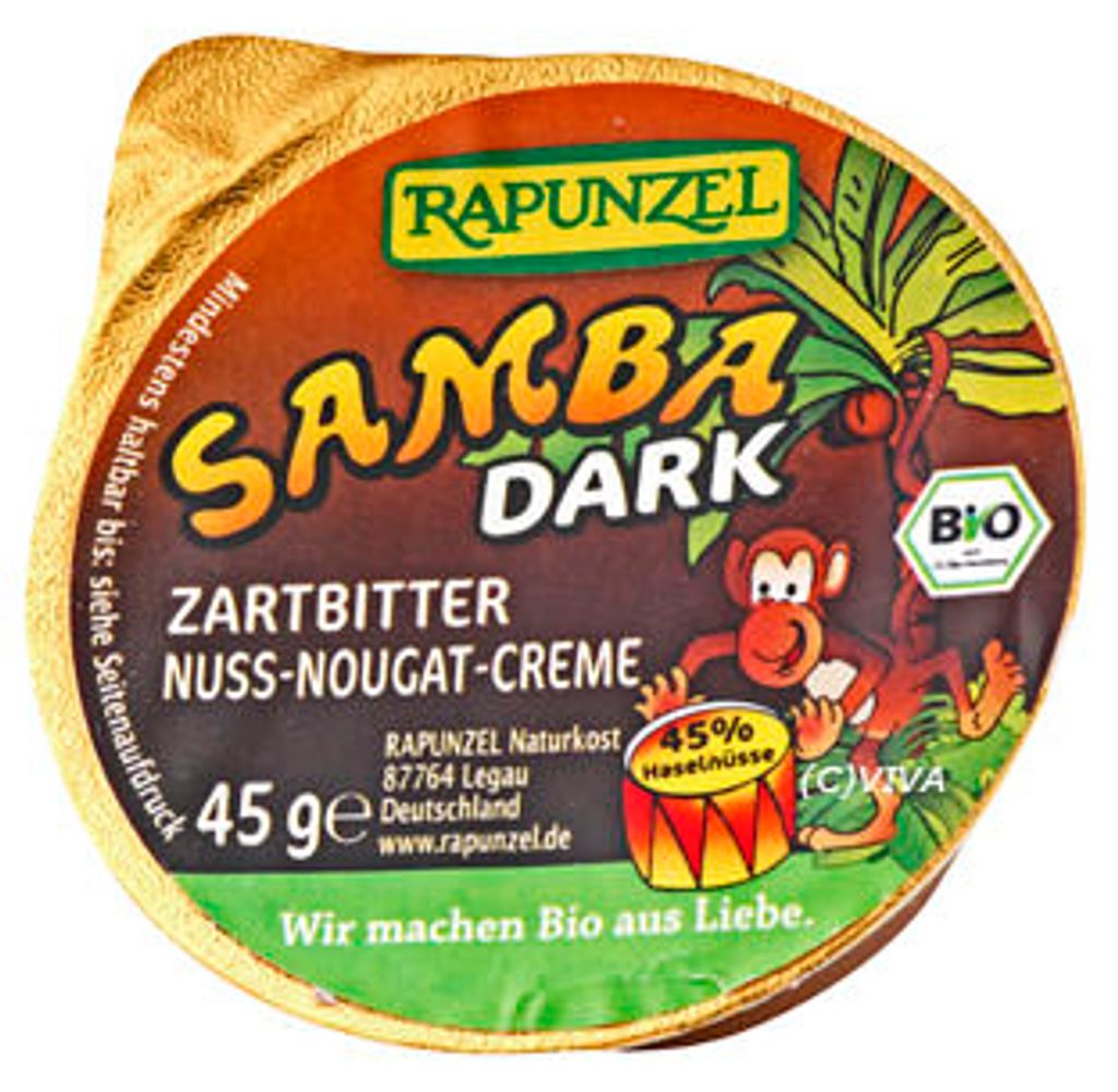 Rapunzel Samba Dark Portionsschale, Brotaufstrich 45g