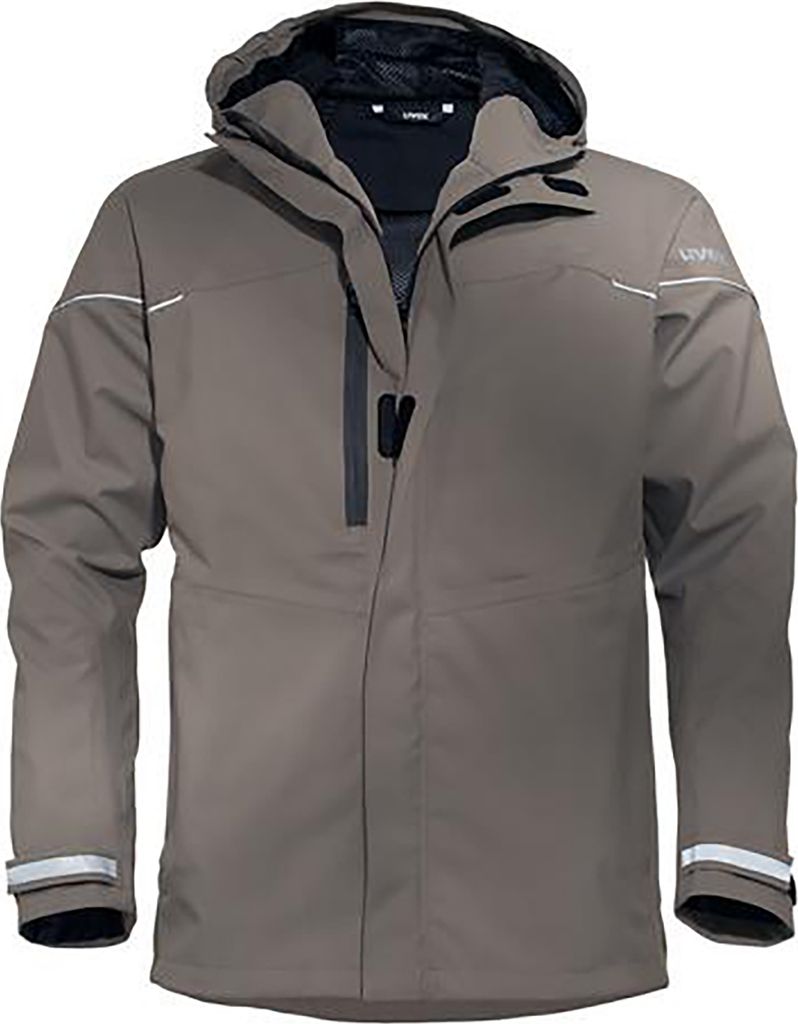 uvex Wetterjacke perfeXXion braun, kiesel Gr. M
