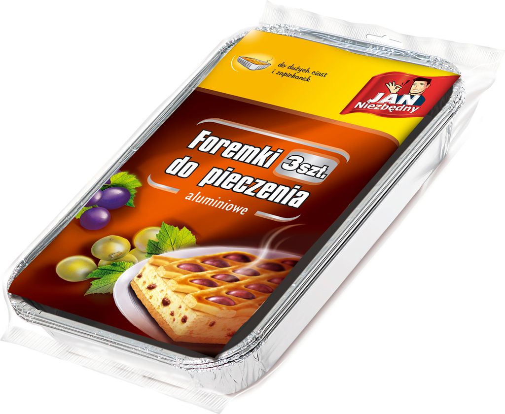 Sarantis Jan Niezbędny Aluminiumformen zum Backen von Aufläufen und großen Kuchen