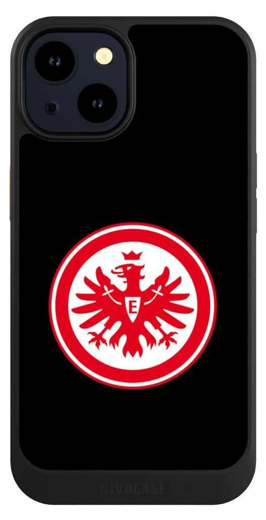 NIVOCASE Hülle für Apple iPhone 14 Handyhülle NIVOcore Case Schwarz Adler Eintracht Frankfurt SGE