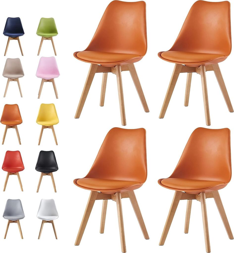 MCC Retro Esszimmerstühle EVA, gepolstert, Kunstleder, Produktbild 7