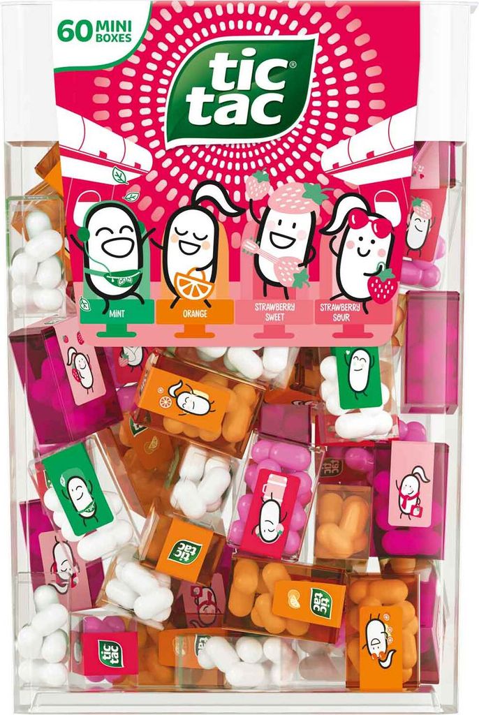 tic tac Travels Lilliput Mini-Boxen Edbeere Edition 60x Produktbild 