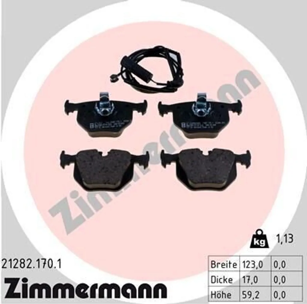 Stop Sifflements et Vibrations : Plaquettes Zimmermann pour BMW E46 X5