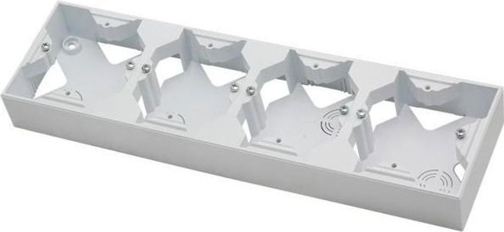 Ospel Installationsdose AS 4fach weiß (PNP-4G/00) Produktbild 