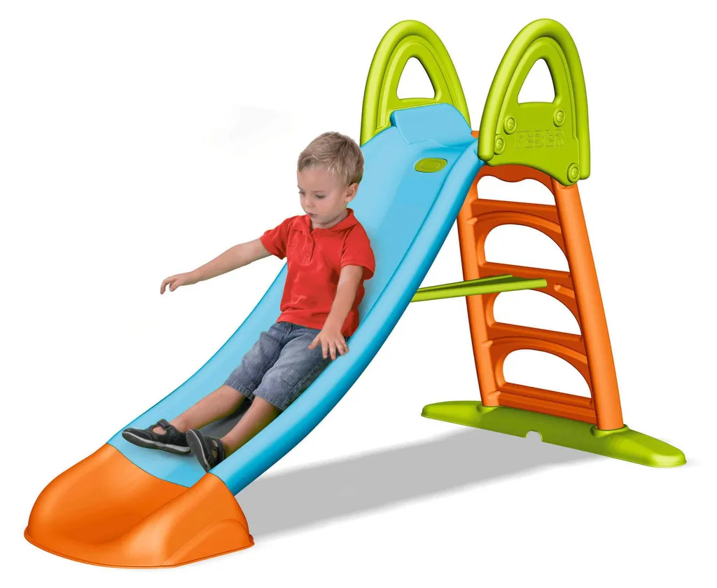 Toboggan de jardin Feber avec jet d'eau et glisse de 190 cm pour enfant