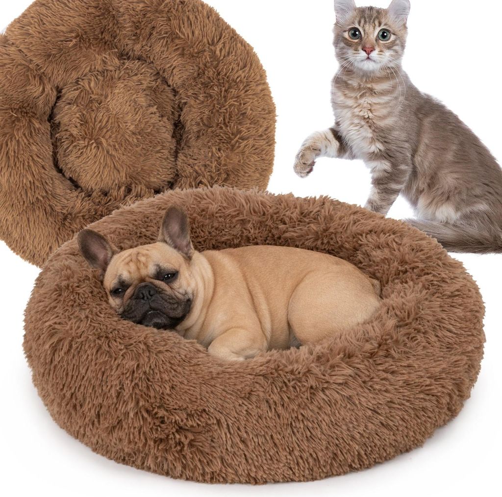 Braun Bequemer Plüsch Shaggy Lair 60 cm Anti-Rutsch-Boden