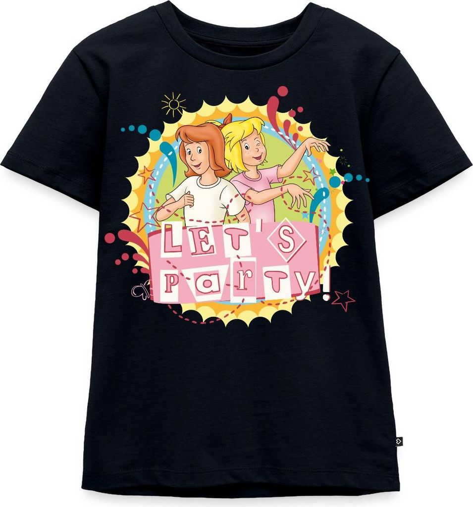 Spreadshirt Bibi Und Tina Let's Party Kinder Premium T-Shirt, 122/128 (6 Jahre), Navy