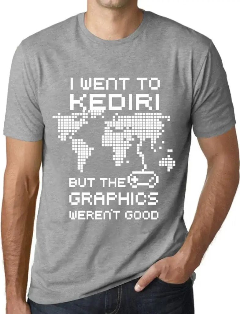Herren Grafik T-Shirt Ich war in Kediri aber die Grafik war nicht gut – I Went To Kediri But The Graphics Weren’t Good – Öko-Verantwortlich ...