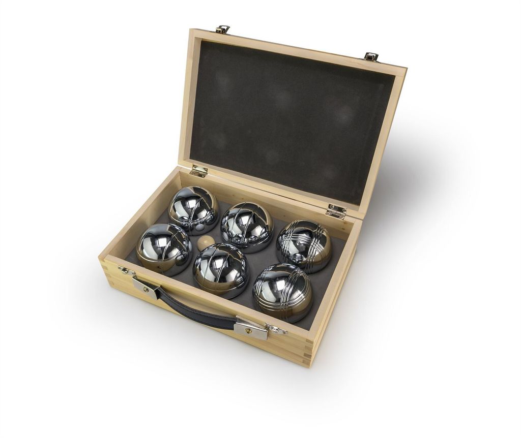 Gra plenerowa Boule/Petanque w drewnianej skrzynce Zdjęcie produktu 1
