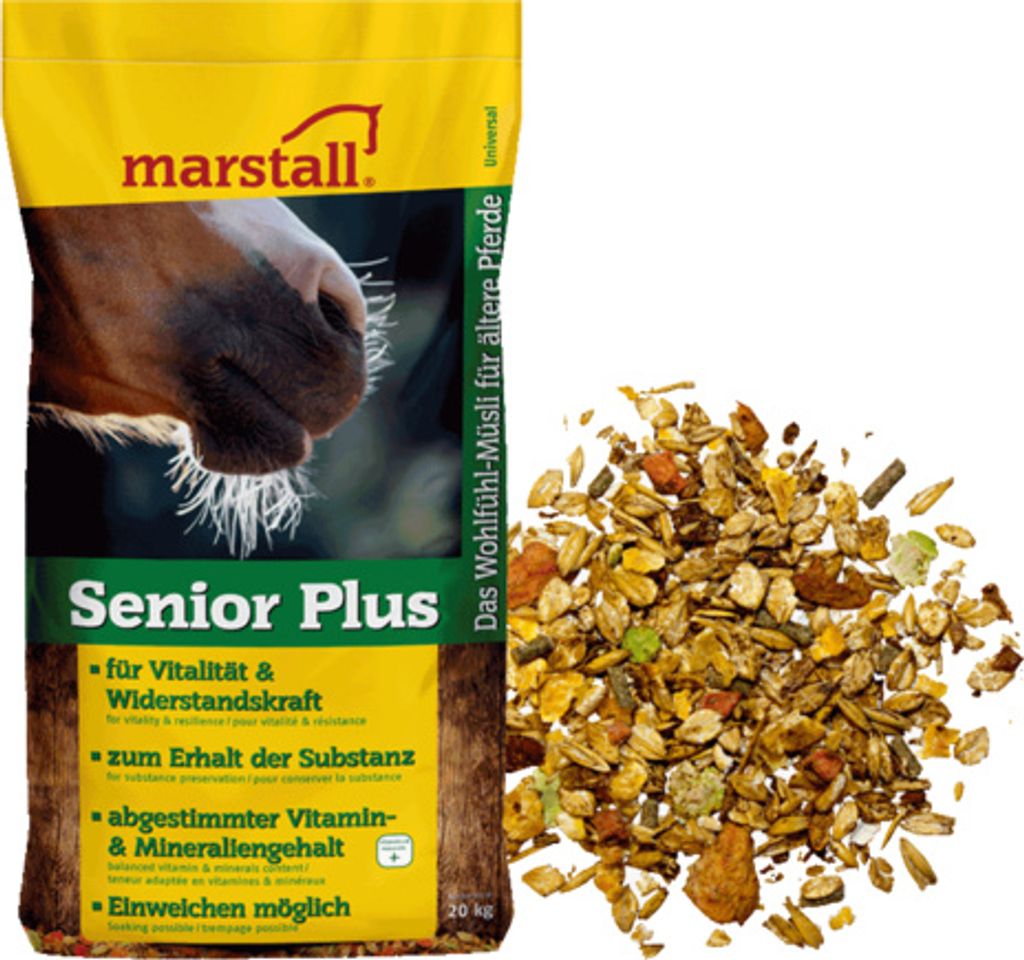 Marstall Senior Plus Futter für Pferde 20kg