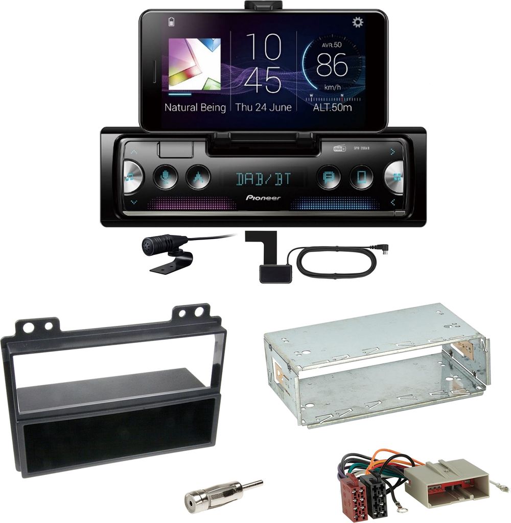 Pioneer SPH-20DAB Digitalradio Bluetooth USB Einbauset für Ford Fiesta Fusion