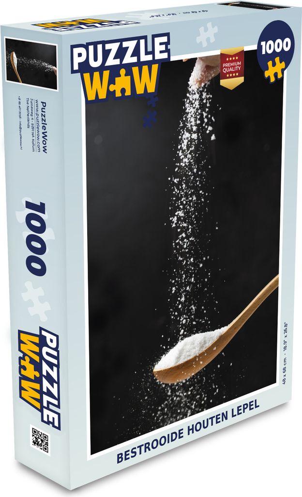 MuchoWow Puzzle 1000 Teile Besprengter Holzlöffel - Spielzeug - Alt und Jung - Spiele - Puzzeln