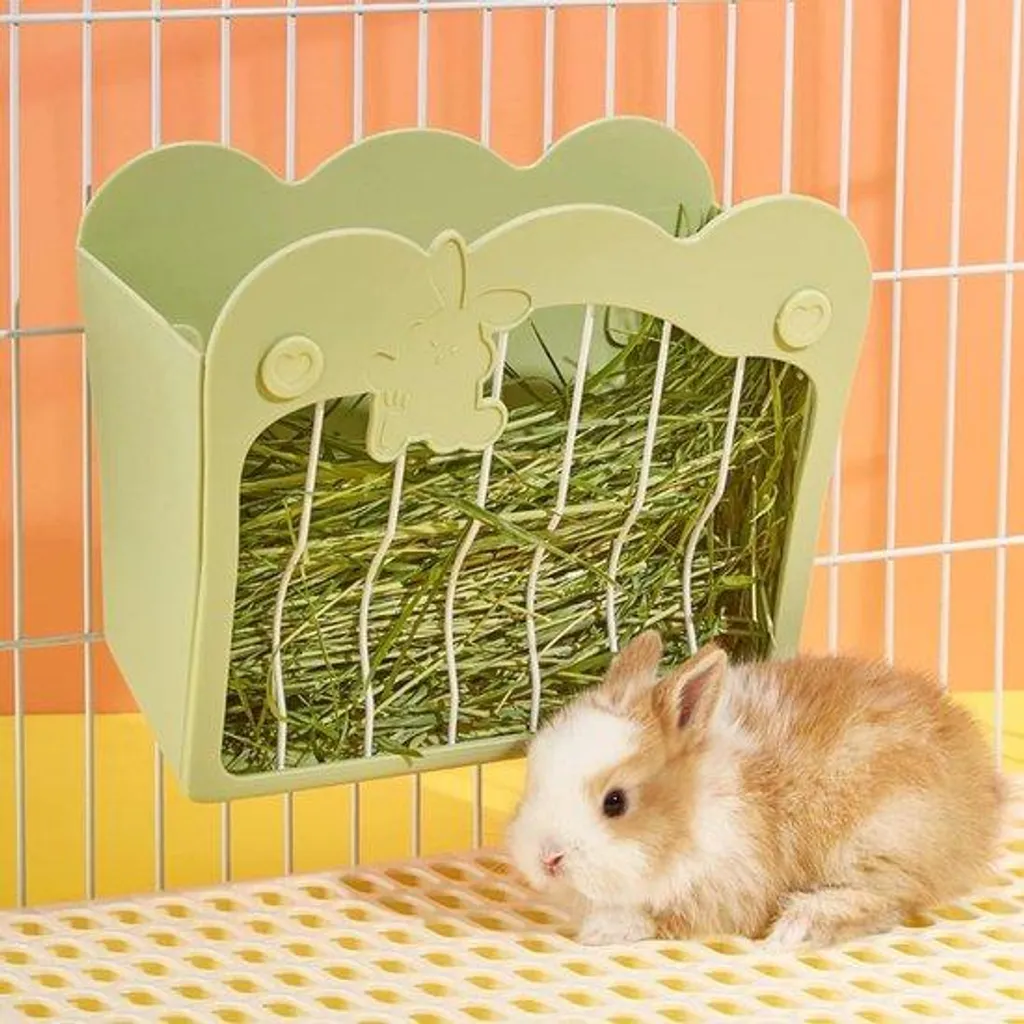 Râtelier à foin pour lapins et petits rongeurs - Mangeoire suspendue Bois