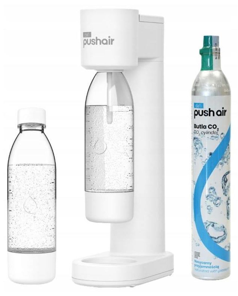 PUSHAIR saturatore d'acqua Dafi bianco sifone + cartuccia Immagine del prodotto 