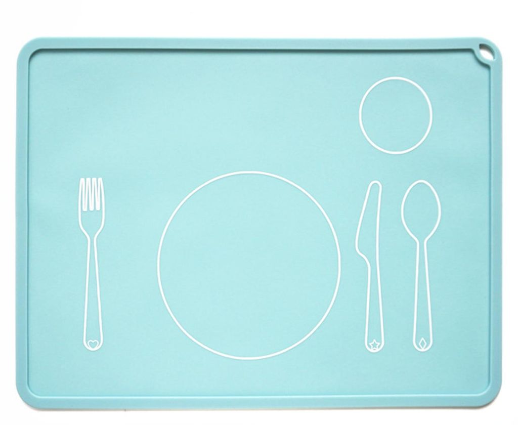 Tischset, antihaftbeschichtet, hitzebeständig, lebensmittelecht, dick, aus Silikon, ideal für Kindergartenkinder, als Geschenk