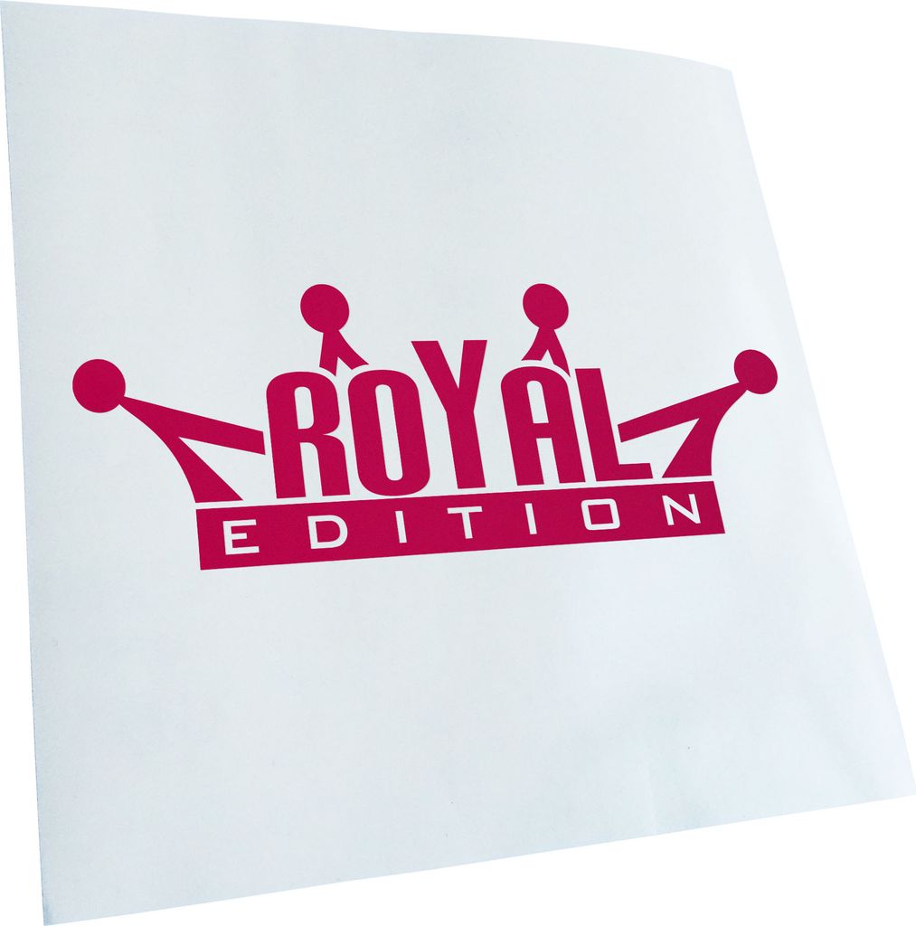 Kiwistar - Autoaufkleber - Royal Edition - Pink - 40x14cm - Aufkleber für Auto, Laptop, Fahrrad, LKW, Motorrad Mehrfarbig JDM Decal Racing