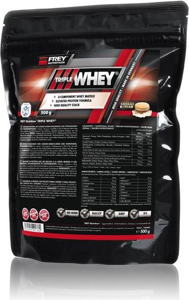 Frey Nutrition Triple Whey 500g Cookies & Cream