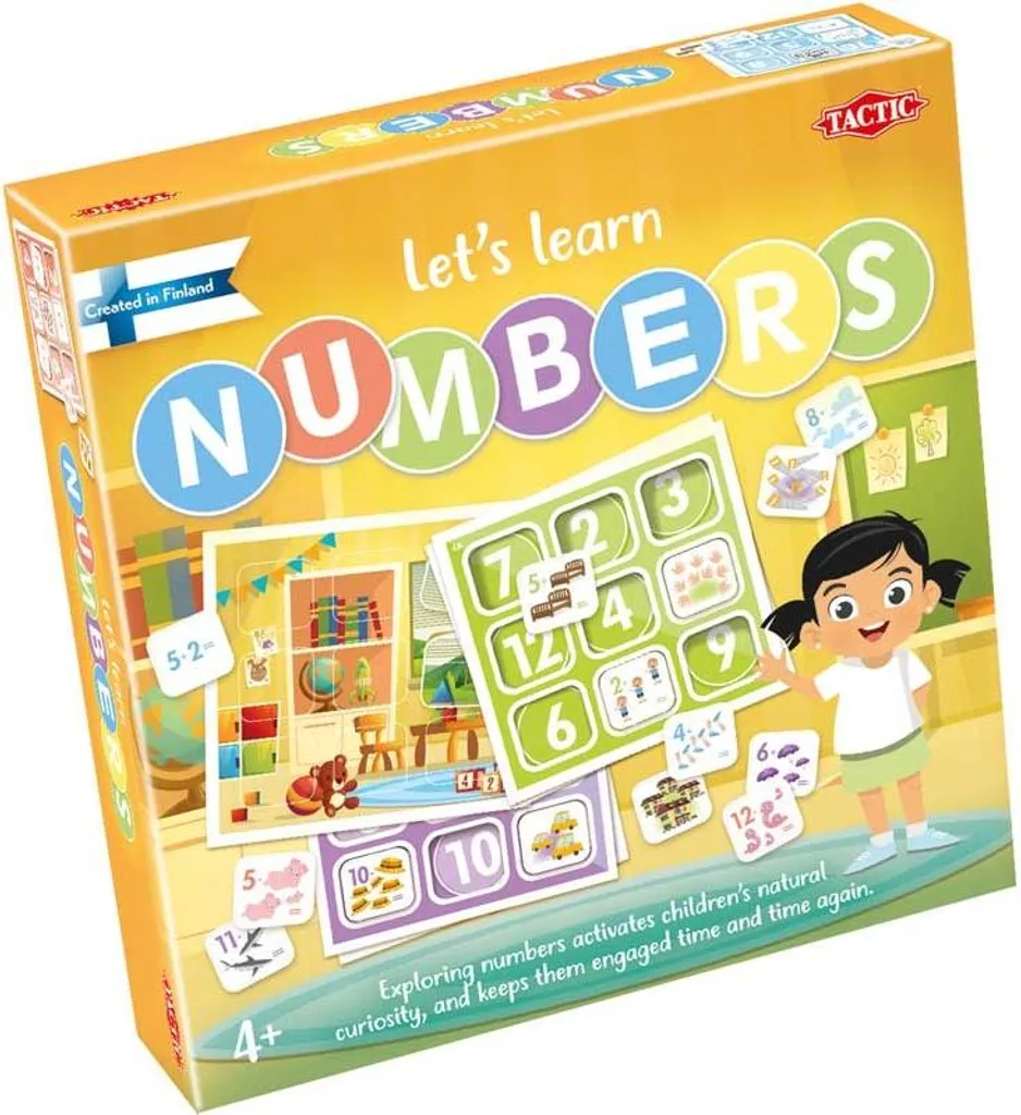 Jeu éducatif Apprendre les chiffres en carton coloré pour petit