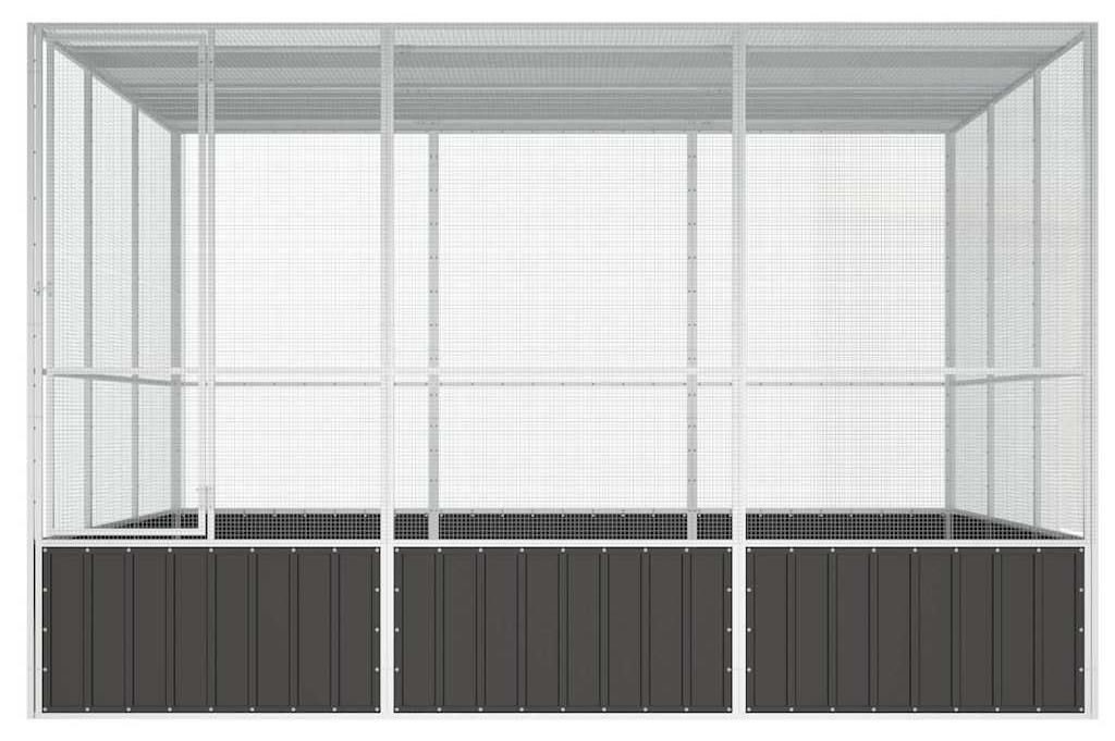 vidaXL Ptačí klec antracitová 302,5x324,5x211,5 cm Obrázek produktu 