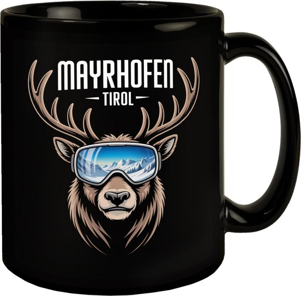 MAYRHOFEN Tirol Tasse mit coolem Hirsch