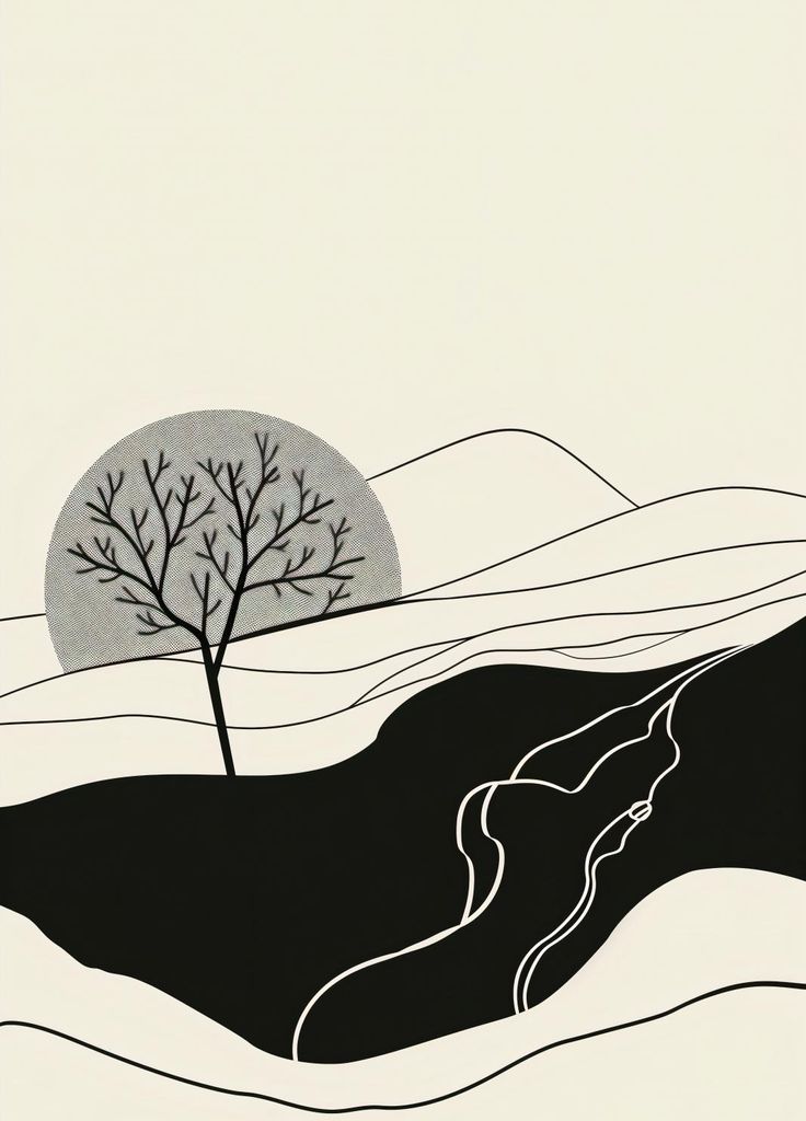 Plakat 39,5x55cm Wellig Mond