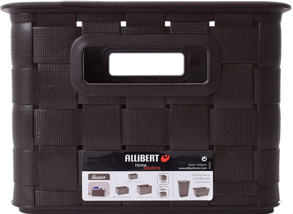 Allibert Nuance Aufbewahrungsbox Braun Flechtdesign Optik Polypropylen
