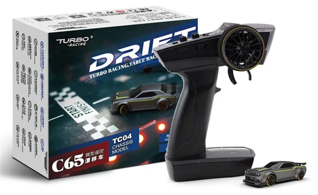 Voiture télécommandée rapide grise, stabilisation active et USB rapide - 2