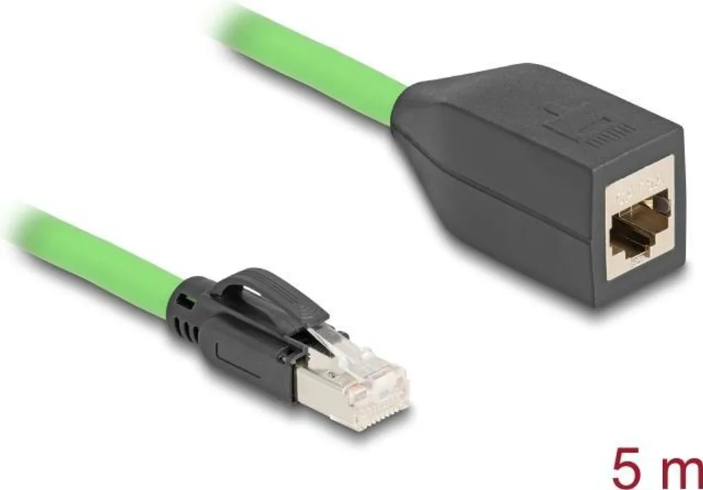 Delock 80882 Rallonge RJ45 SF/UTP CAT 6a de 5m Vert Haute Performance