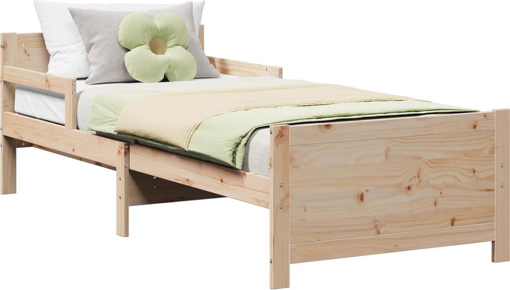 Bettrahmen mit Kopfteil Braun 80 x 200 cm Holzwerkstoff