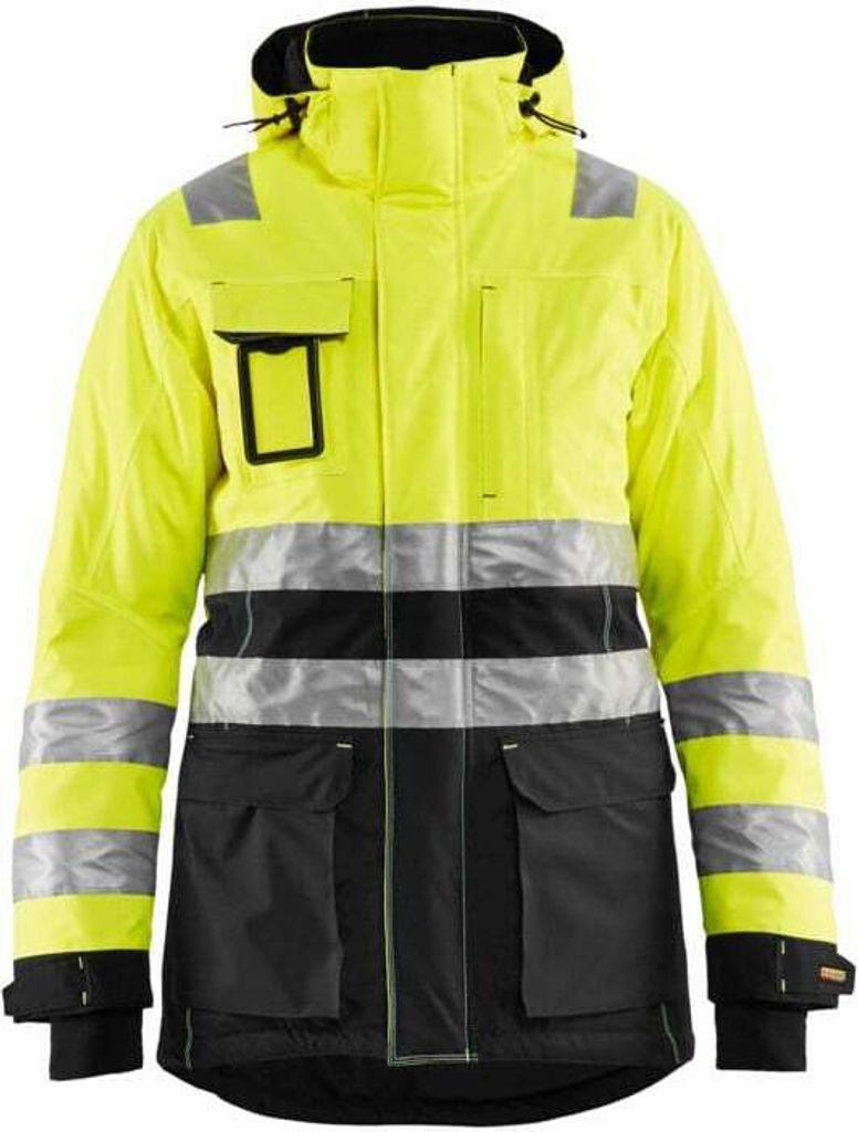Blakläder Damen High Vis Winter Parka 4472 1987 in div. Farben, Farbe:gelb/schwarz, Größe:2XL