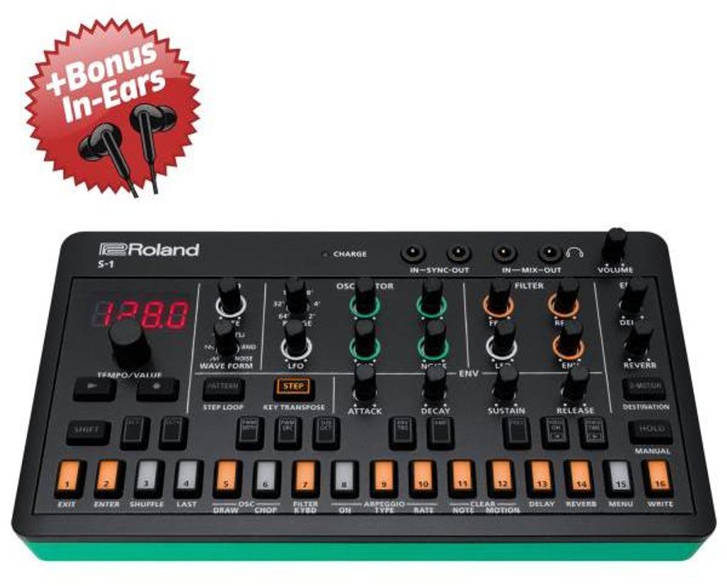 Syntezator Roland Aira S-1 Tweak  + słuchawki douszne w Zdjęcie produktu 
