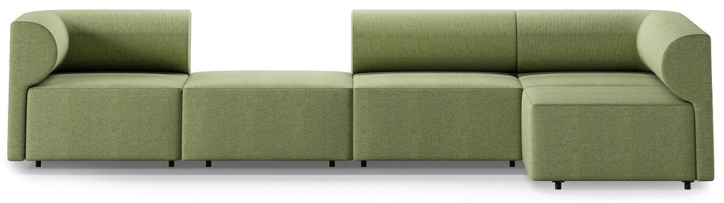 Casa Padrino Luxus Ecksofa Grün 360 x 180 cm - Modulares Wohnzimmer Sofa - Luxus Wohnzimmer Möbel