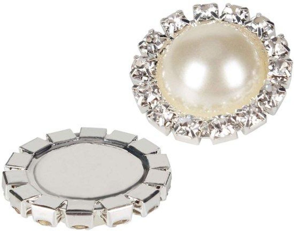 20 Stk Brautschmuck Set mit Strassperlen, Kristallperlen und Strassblumen