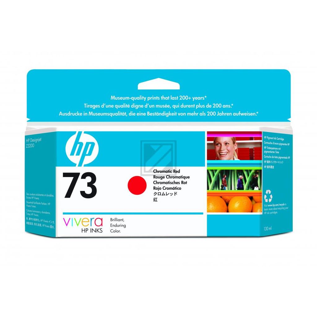 HP 73 - CD951A - Inktcartridge / Chromatisch Rood (130 ml)