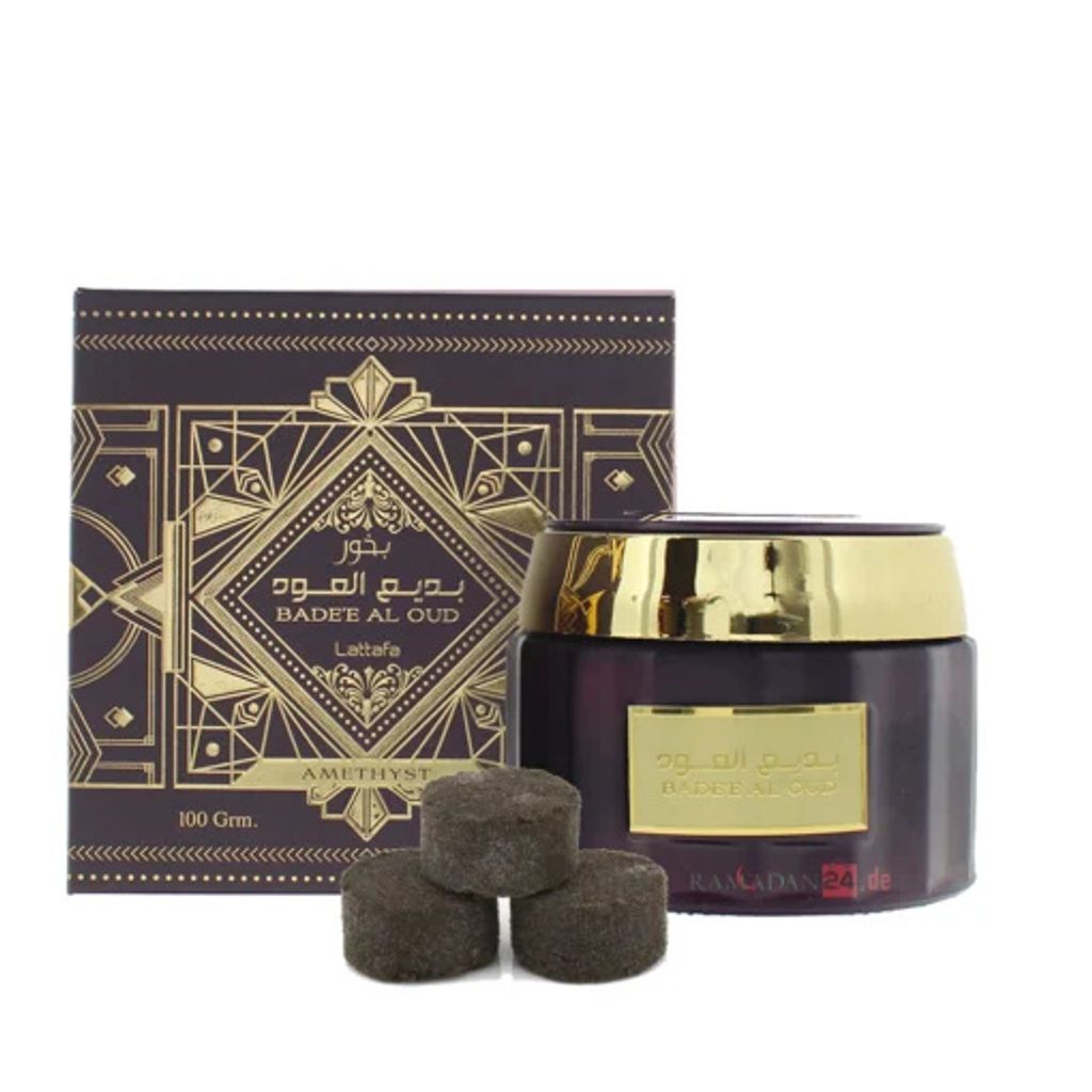 Bade'e Al Oud Améthyste 100 g d'encens Lattafa Image du produit 