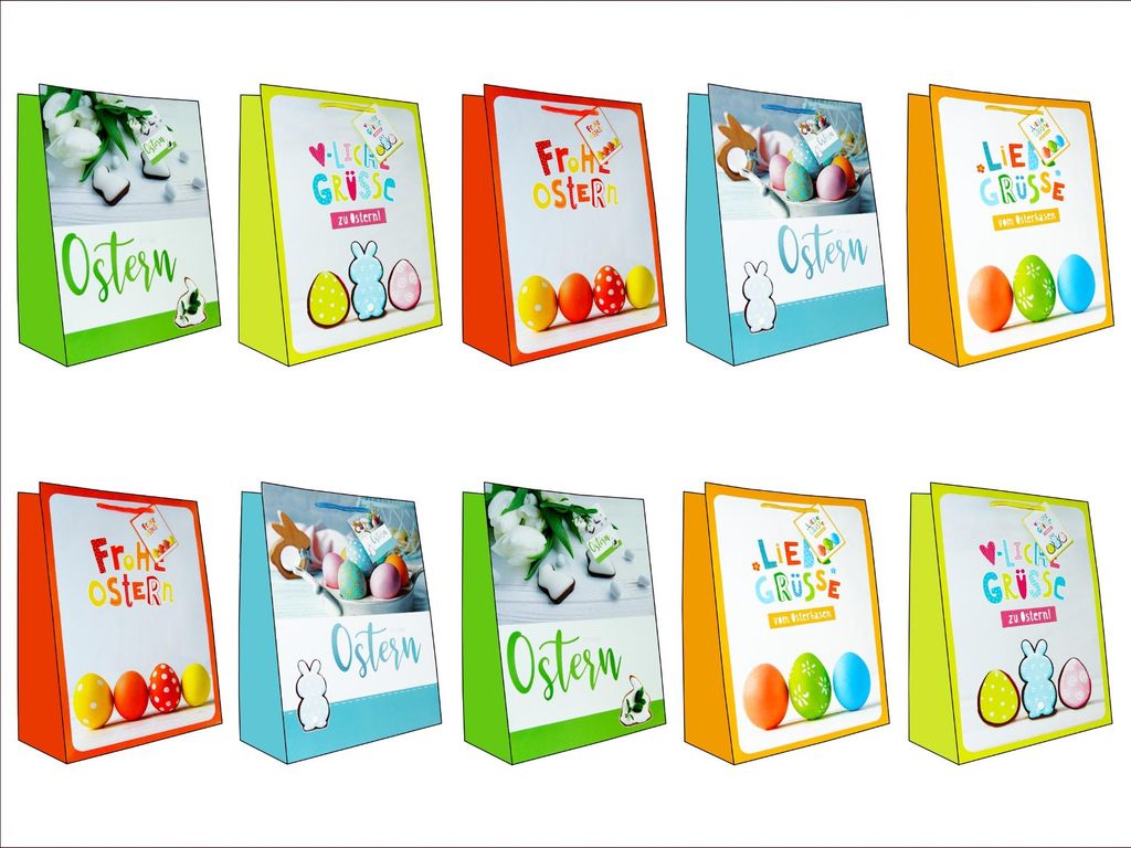 Ostern Geschenktaschen Geschenktüten Osterfest Taschen Produktbild 