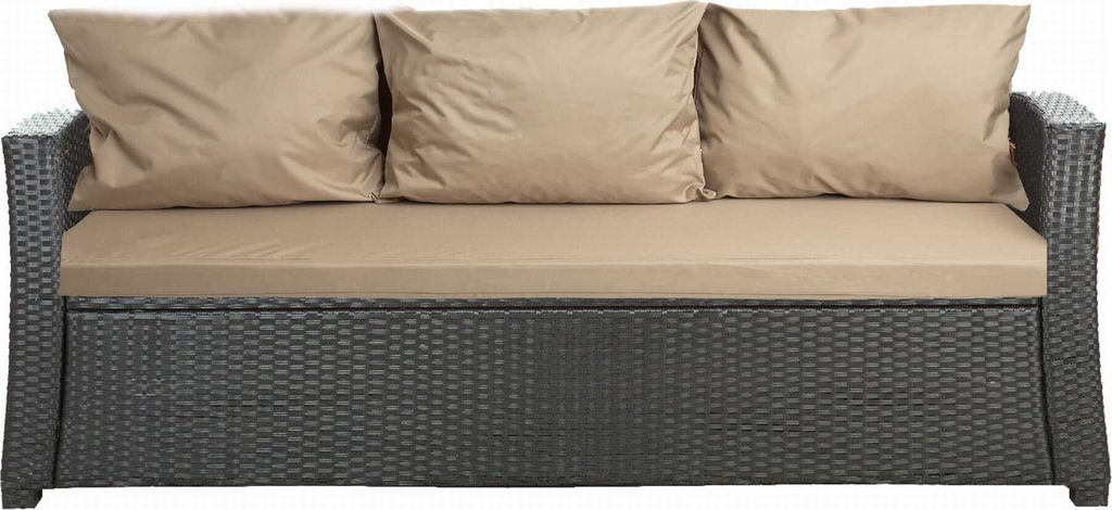Cuscini per divano da giardino - Seduta 150x60x7, schienale Immagine del prodotto 