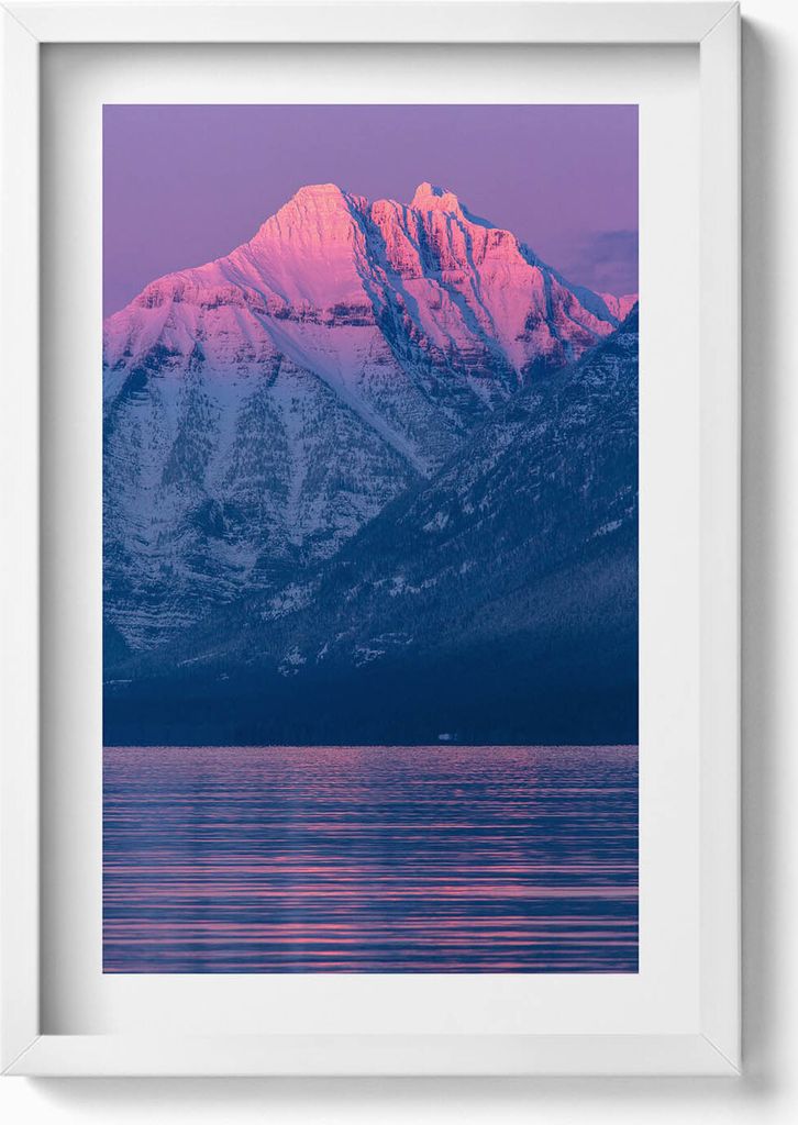 Gerahmtes Kunstwerk– Wandbild mit Rahmen – Gerahmtes Bild – Wanddekoration – 40x60 cm – Weiß