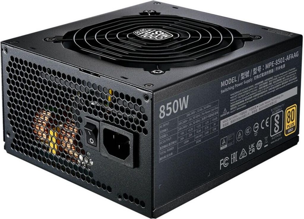 Cooler Master MWE Gold 850 V2 ATX 3.1 napájecí zdroj 850 W Obrázek produktu 