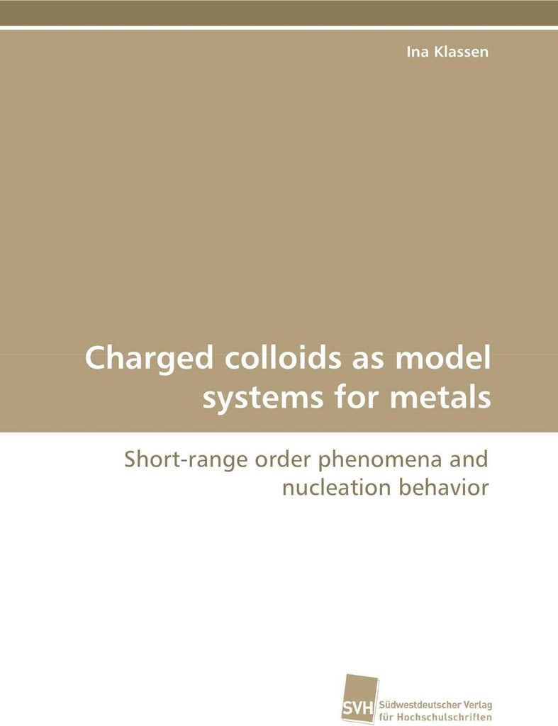Charged colloids as model systems for metals