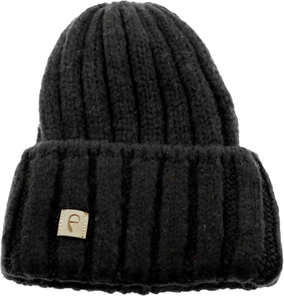 Cappello Faera per stare al caldo in autunno - cappello invernale a maglia per donne e uomini Taglia unica Nero