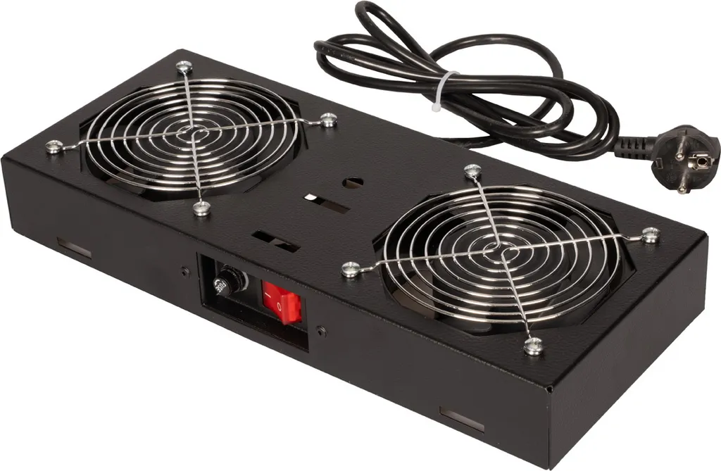 Unité de ventilation ROLINE 2 ventilateurs pour coffret 19 pouces